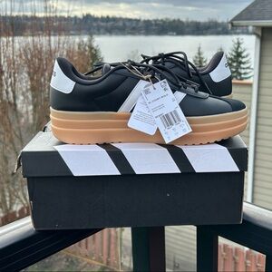 adidas Black and Tan Women’s VL Court Bold